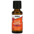 Extra Strength Liquid Vitamin D-3 1000 IU 30 мл | Now Foods