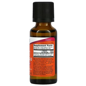 Extra Strength Liquid Vitamin D-3 1000 IU 30 мл | Now Foods