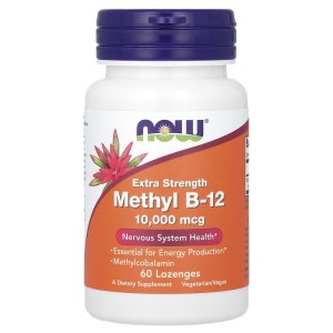 Extra Strength Methyl B-12 10000 мкг 60 таблетки за смучене | Now Foods