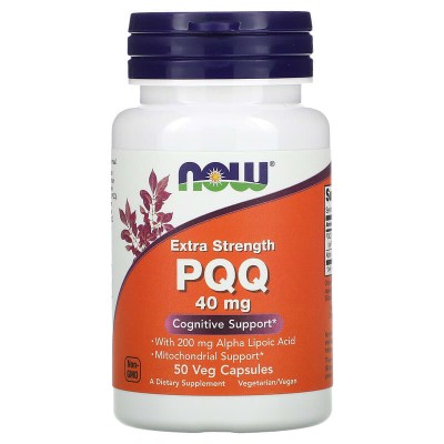 Extra Strength PQQ 40 мг 50 веге капсули | Now Foods