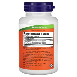 Extra Strength Thermo Green Tea 90 веге капсули | Now Foods Extra Strength Thermo Green Tea 90 веге капсули | Now Foods