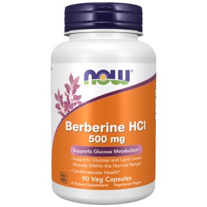 Berberine HCl 500 mg - 90 капсули | Now Foods