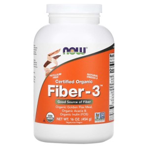 Fiber-3 454 гр | Now Foods