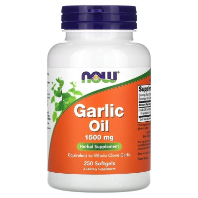 Garlic Oil 1500 мг 250 гел-капсули | Now Foods Garlic Oil 1500 мг 250 гел-капсули | Now Foods