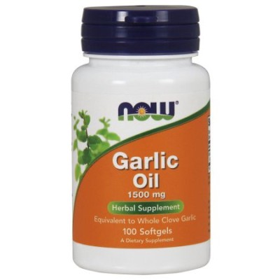 Garlic Oil 1500 мг 100 гел-капсули | Now Foods Подкрепя имунната система Помага при простуда Подобрява чревната микрофлора Подпомага репродуктивните функции Пречиства от холестерол Има противовъзпали Garlic Oil 1500 мг 100 гел-капсули | Now Foods Подкрепя