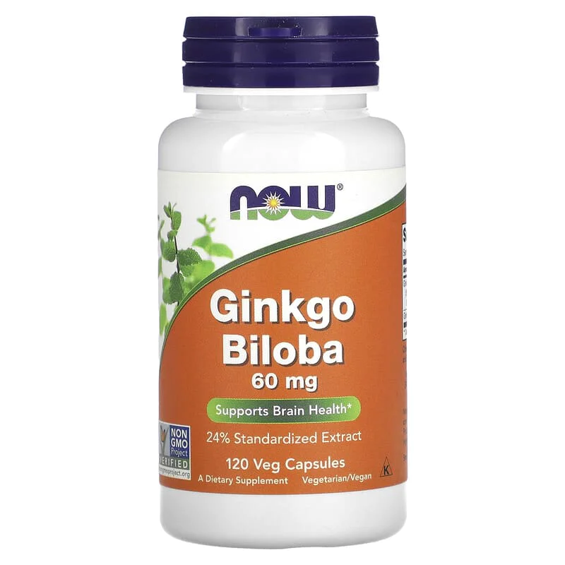 Гинко Билоба (Ginkgo Biloba) 60 мг 120 веге капсули | Now Foods Гинко Билоба (Ginkgo Biloba) 60 мг 120 веге капсули | Now Foods