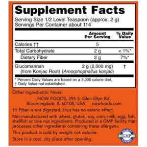 Glucomannan на прах 227 гр | Now Foods Glucomannan на прах 227 гр | Now Foods