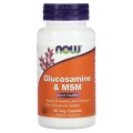 Glucosamine & MSM 60 веге капсули | Now Foods