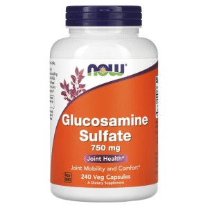 Glucosamine Sulfate 750 мг 240 веге капсули | Now Foods