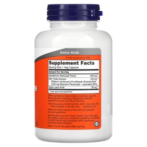 Глутатион (L-Glutathione) 500 мг 120 веге капсули | Now Foods