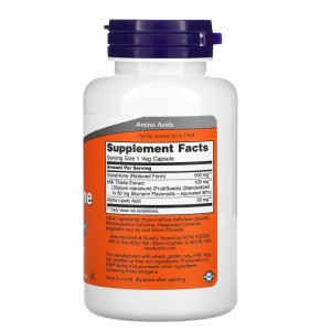 Глутатион (L-Glutathione) 500 мг 60 веге капсули | Now Foods