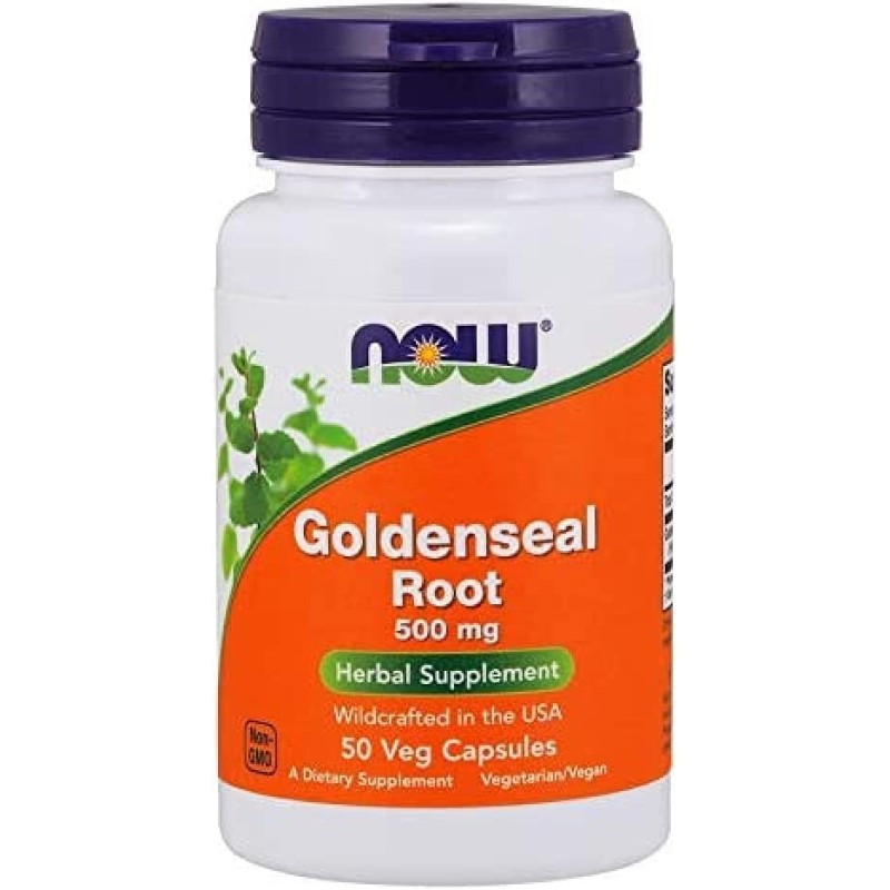 [Goldenseal Root 500 мг 50 веге капсули | Now Foods Помага при инфекции на лигавицата Естествен диуритик Грижи се за здравето на ставите Корен от Хидрастис на капсули е на топ цена от Now Foods Какво