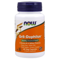 GR8-Dophilus 60 вегетариански капсули | Now Foods