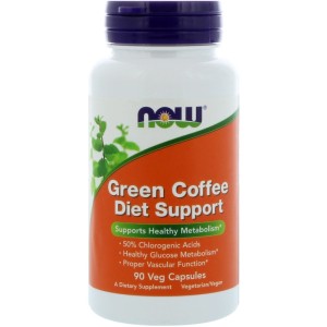 Green Coffee Diet Support 90 веге капсули | Now Foods Green Coffee Diet Support 90 веге капсули | Now Foods