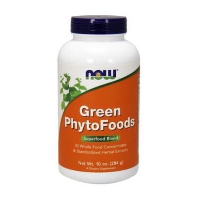 Зелени храни Green Phyto Foods Прах 284 гр | Now Foods Подсилват имунитета Подобряват храносмилателните функции За по-добро здраве на целия организъм Премахват бактериите Пречистват организма Какв Зелени храни Green Phyto Foods Прах 284 гр | Now Foods Под