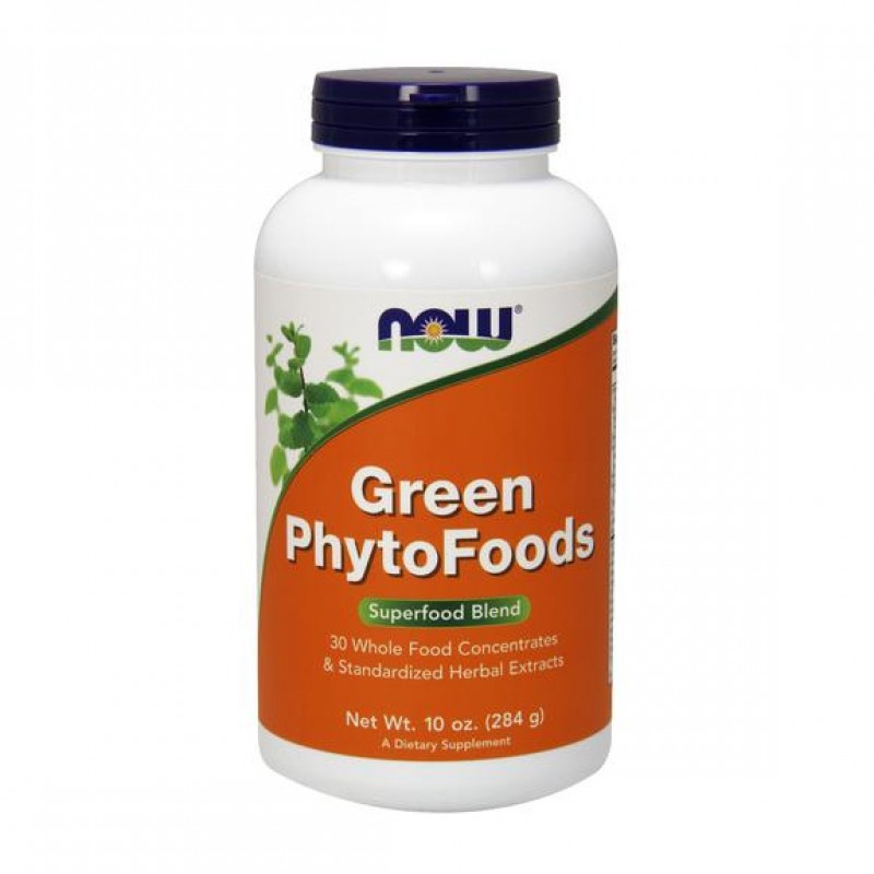 Зелени храни Green Phyto Foods Прах 284 гр | Now Foods