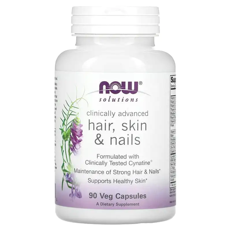 Hair, Skin & Nails 90 веге капсули | Now Foods Hair, Skin & Nails 90 веге капсули | Now Foods