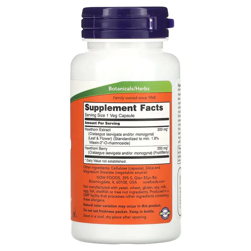 Hawthorn Extract 300 мг 90 веге капсули | Now Foods Hawthorn Extract 300 мг 90 веге капсули | Now Foods