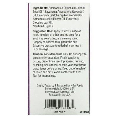 Head Relief Roll-On 10 мл | Now Foods
