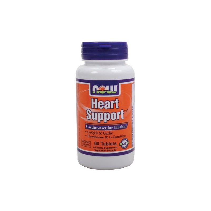 Добавка за сърце Heart Support 60 таблетки | Now Foods