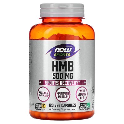 HMB 500 мг 120 веге капсули | Now Foods