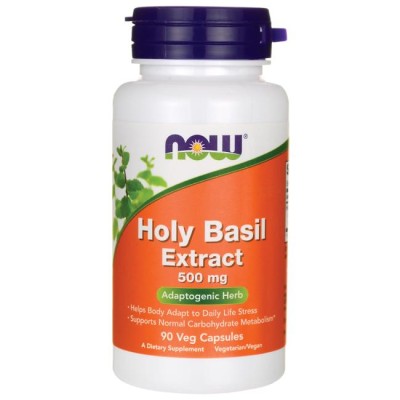 Свещен Босилек Holy Basil Tulsi 500 мг 90 вегетариански капсули | Now Foods Подобрява храносмилането  Възстановява баланса на глюкозата в кръвта Има успокояващо действие Спомага обмяната на веще Свещен Босилек Holy Basil Tulsi 500 мг 90 вегетариански капс