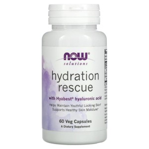 Hydration Rescue with Hyabest 60 веге капсули | Now Foods