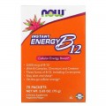 Витамин B12 Instant Energy 75 пакетчета | Now Foods