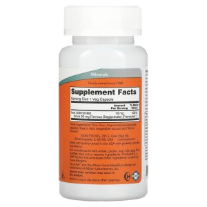 Iron 18 мг 120 веге капсули | Now Foods