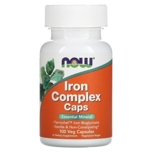 Iron Complex 100 веге капсули | Now Foods
