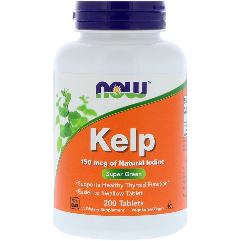 Kelp (Йод) 150 мкг 200 таблетки | Now Foods
