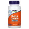 Krill & CoQ10 60 гел-капсули | Now Foods