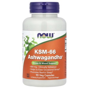 KSM-66 Ashwagandha 600 мг 90 веге капсули | Now Foods