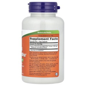 KSM-66 Ashwagandha 600 мг 90 веге капсули | Now Foods