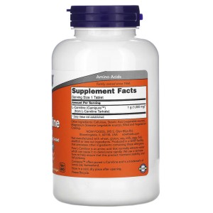 L-Carnitine 1000 мг 100 таблетки | Now Foods