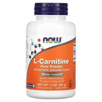 L-Carnitine Pure Powder 85 гр | Now Foods