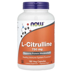 L-Citrulline 750 мг 180 веге капсули | Now Foods L-Citrulline 750 мг 180 веге капсули | Now Foods