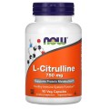 L-Citrulline 750 мг 90 веге капсули | Now Foods
