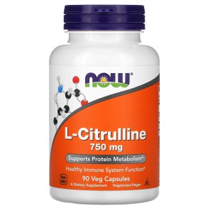 L-Citrulline 750 мг 90 веге капсули | Now Foods
