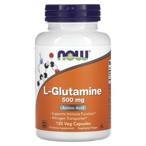 L-Glutamine 500 мг 120 веге капсули | Now Foods L-Glutamine 500 мг 120 веге капсули | Now Foods
