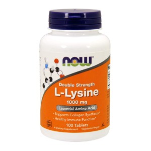 Double Strength L-Lysine 1000 мг 100 таблетки | Now Foods