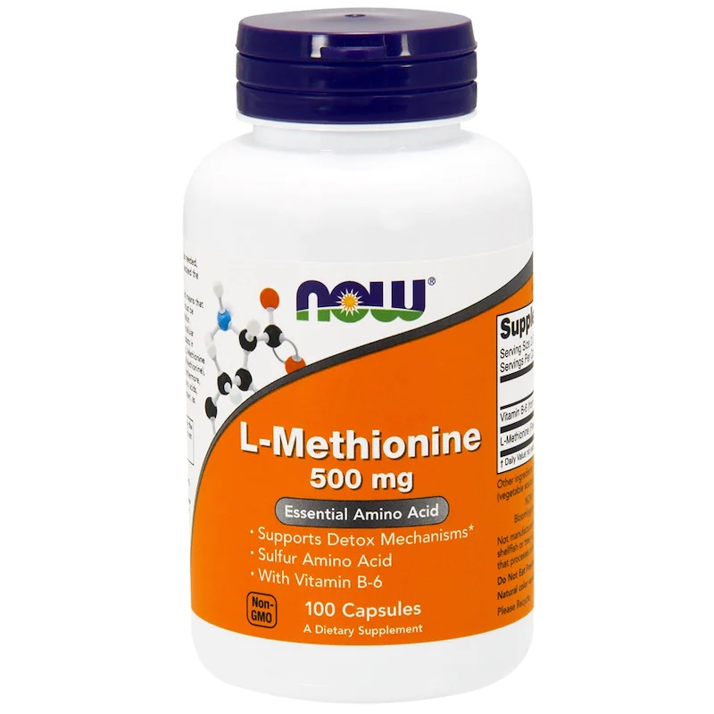 L-Methionine 500 мг 100 капсули | Now Foods Метионинът е важна аминокиселина, която е незаменима и затова е добре да се набавя за организма като хранителна добавка. Вижте предложението на Now foods на невероятна цена! L-Methionine 500 мг 100 капсули | Now