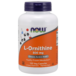 L-Ornithine 500 мг 120 веге капсули | Now Foods