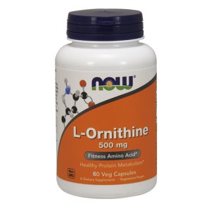 L-Ornithine 500 мг 60 веге капсули | Now Foods