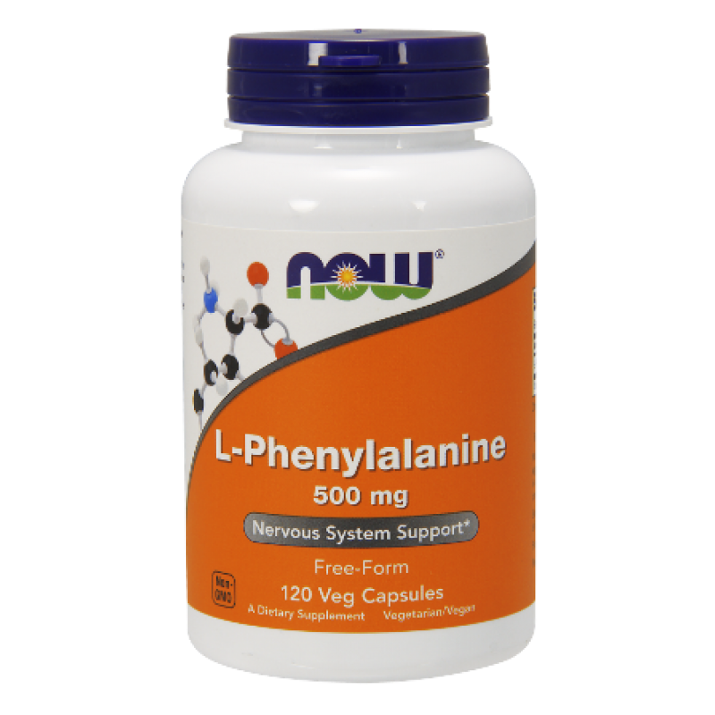 L-Phenylalanine 500 мг 120 веге капсули | Now Foods