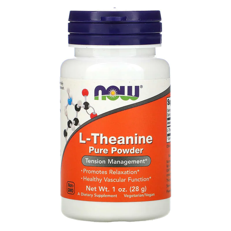 L-Theanine Pure Powder 28 гр | Now Foods L-Theanine Pure Powder 28 гр | Now Foods