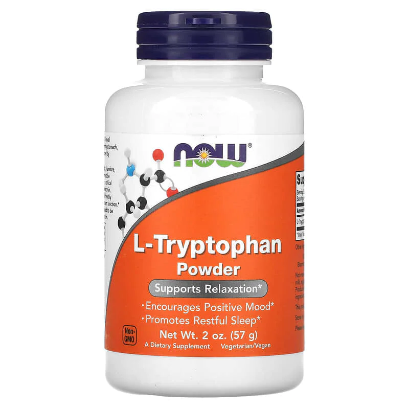 L-Tryptophan Powder 57 гр | Now Foods