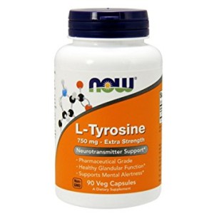 L-Tyrosine Extra Strength 750 мг 90 веге капсули | Now Foods L-Tyrosine Extra Strength 750 мг 90 веге капсули | Now Foods