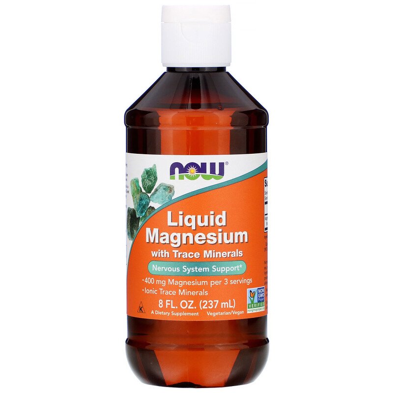 Liquid Magnesium with Trace Minerals 237 мл | Now Foods