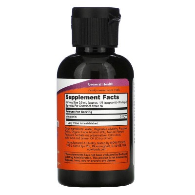 Liquid Melatonin 3 mg 59 ml | Now Foods Liquid Melatonin 3 mg 59 ml | Now Foods